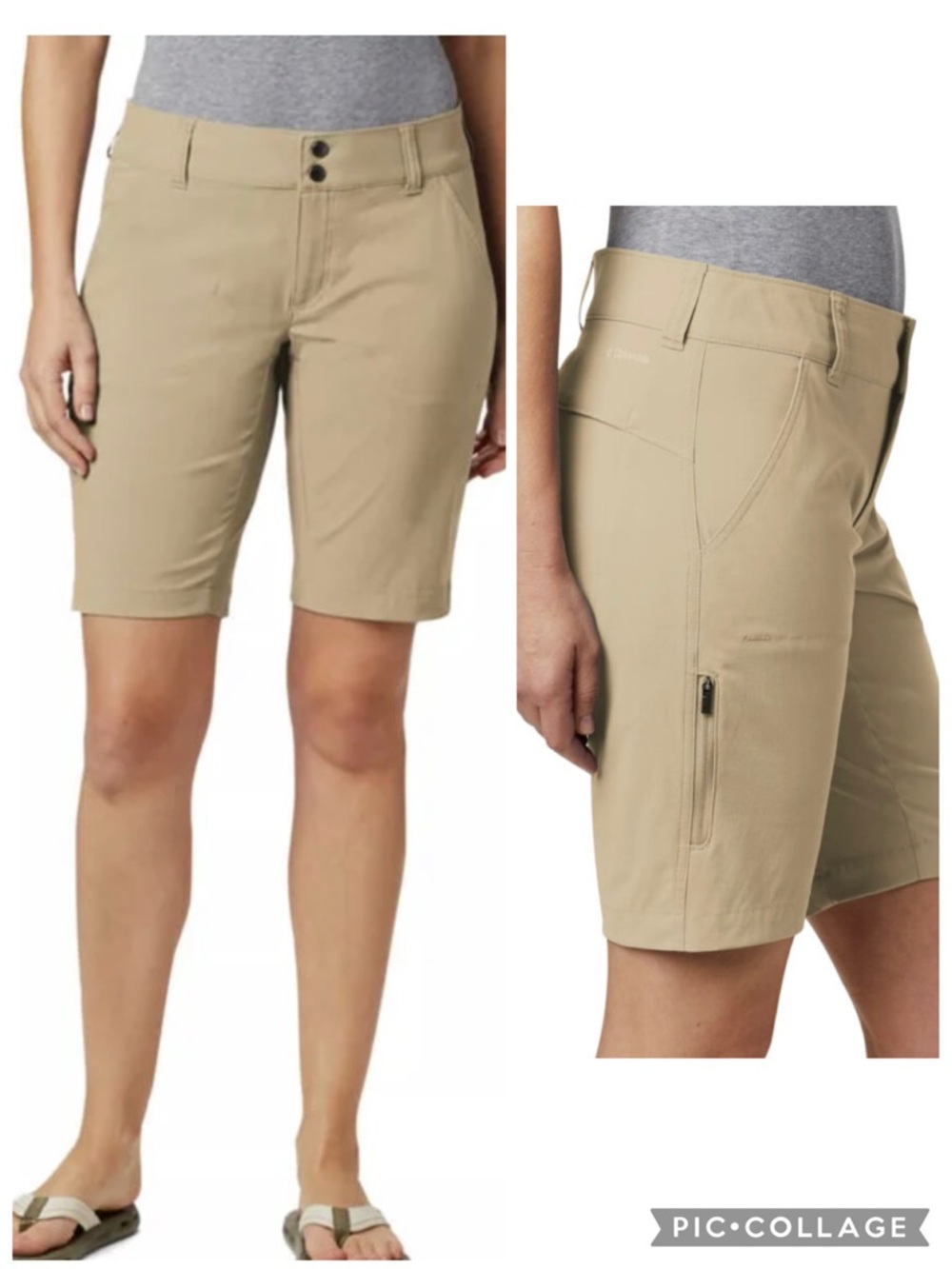 Columbia Saturday Trailblazer 10” Long Shorts Tan NWT 4 Hiking Athletic